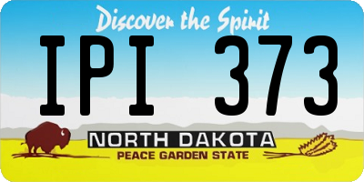 ND license plate IPI373