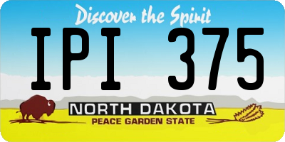 ND license plate IPI375
