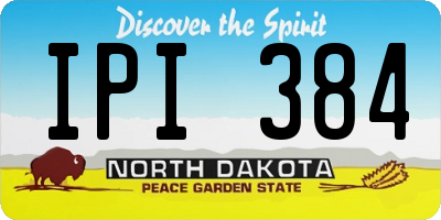 ND license plate IPI384