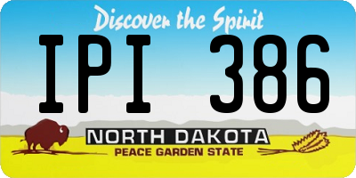 ND license plate IPI386