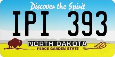 ND license plate IPI393