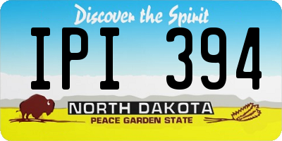 ND license plate IPI394