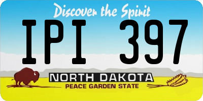 ND license plate IPI397