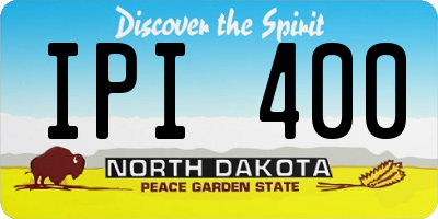 ND license plate IPI400