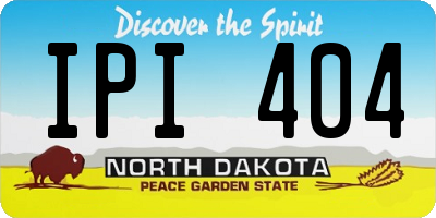 ND license plate IPI404