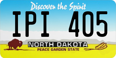 ND license plate IPI405