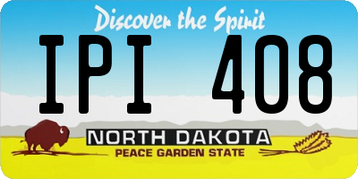 ND license plate IPI408