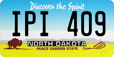 ND license plate IPI409