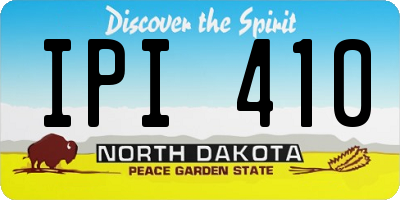 ND license plate IPI410