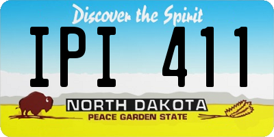 ND license plate IPI411