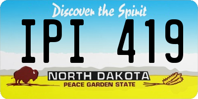 ND license plate IPI419