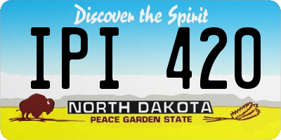 ND license plate IPI420