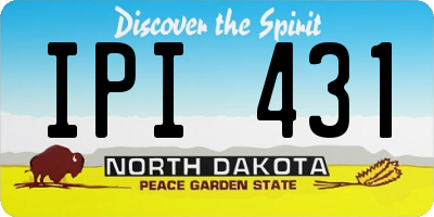 ND license plate IPI431