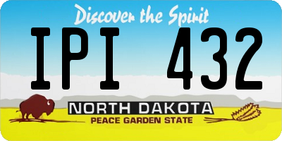 ND license plate IPI432