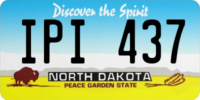 ND license plate IPI437