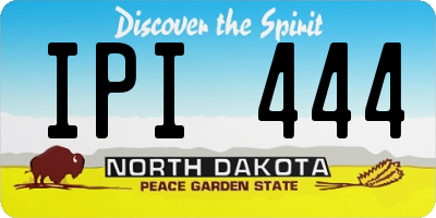 ND license plate IPI444