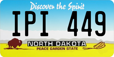 ND license plate IPI449