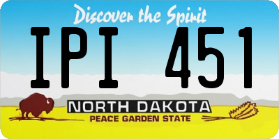 ND license plate IPI451
