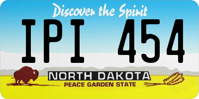 ND license plate IPI454