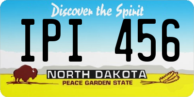 ND license plate IPI456