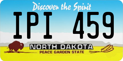 ND license plate IPI459