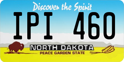 ND license plate IPI460