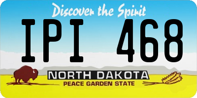 ND license plate IPI468