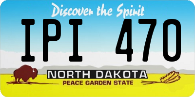 ND license plate IPI470