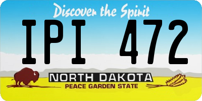 ND license plate IPI472