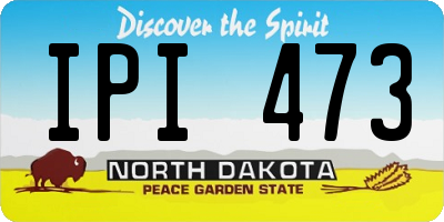 ND license plate IPI473