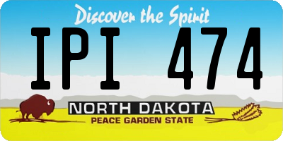 ND license plate IPI474