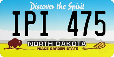 ND license plate IPI475