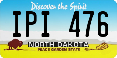 ND license plate IPI476