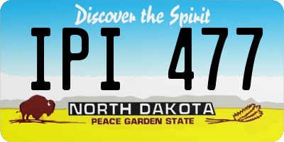 ND license plate IPI477