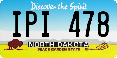 ND license plate IPI478