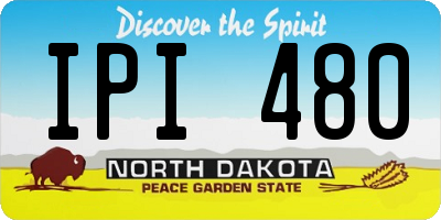 ND license plate IPI480