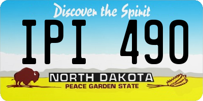 ND license plate IPI490