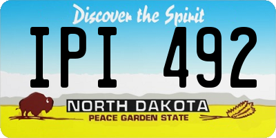 ND license plate IPI492