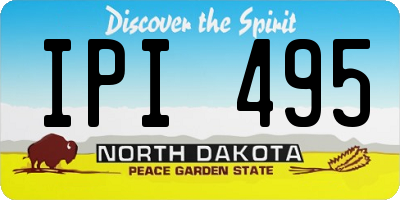 ND license plate IPI495