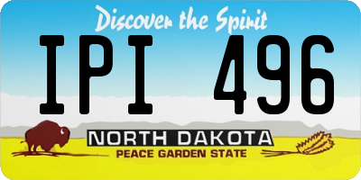 ND license plate IPI496