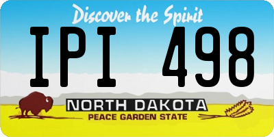 ND license plate IPI498