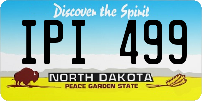 ND license plate IPI499