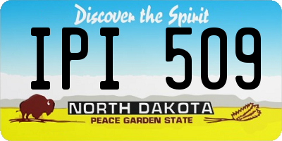 ND license plate IPI509