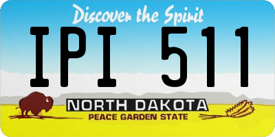 ND license plate IPI511