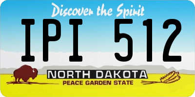 ND license plate IPI512