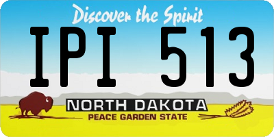 ND license plate IPI513