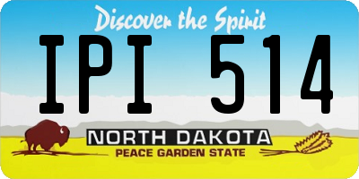 ND license plate IPI514