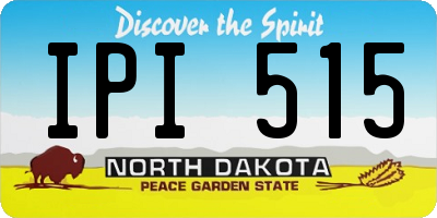 ND license plate IPI515