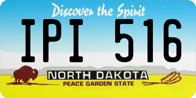 ND license plate IPI516