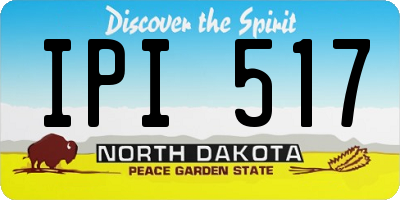 ND license plate IPI517